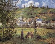 Camille Pissarro Landscape at Chaponval oil